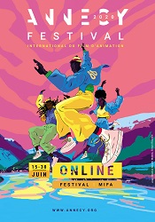 Affiche officielle du festival international du film d’animation d’Annecy 2020